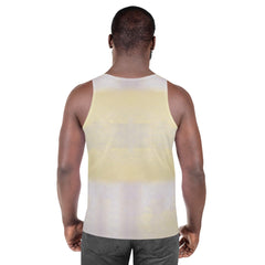 NS 868 Men's Tank Top worn by a model in a gym setting.