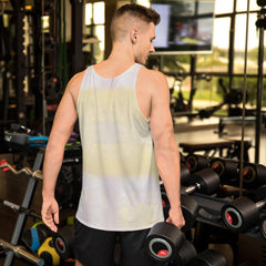 Close-up of the NS 868 Men's Tank Top fabric detail.