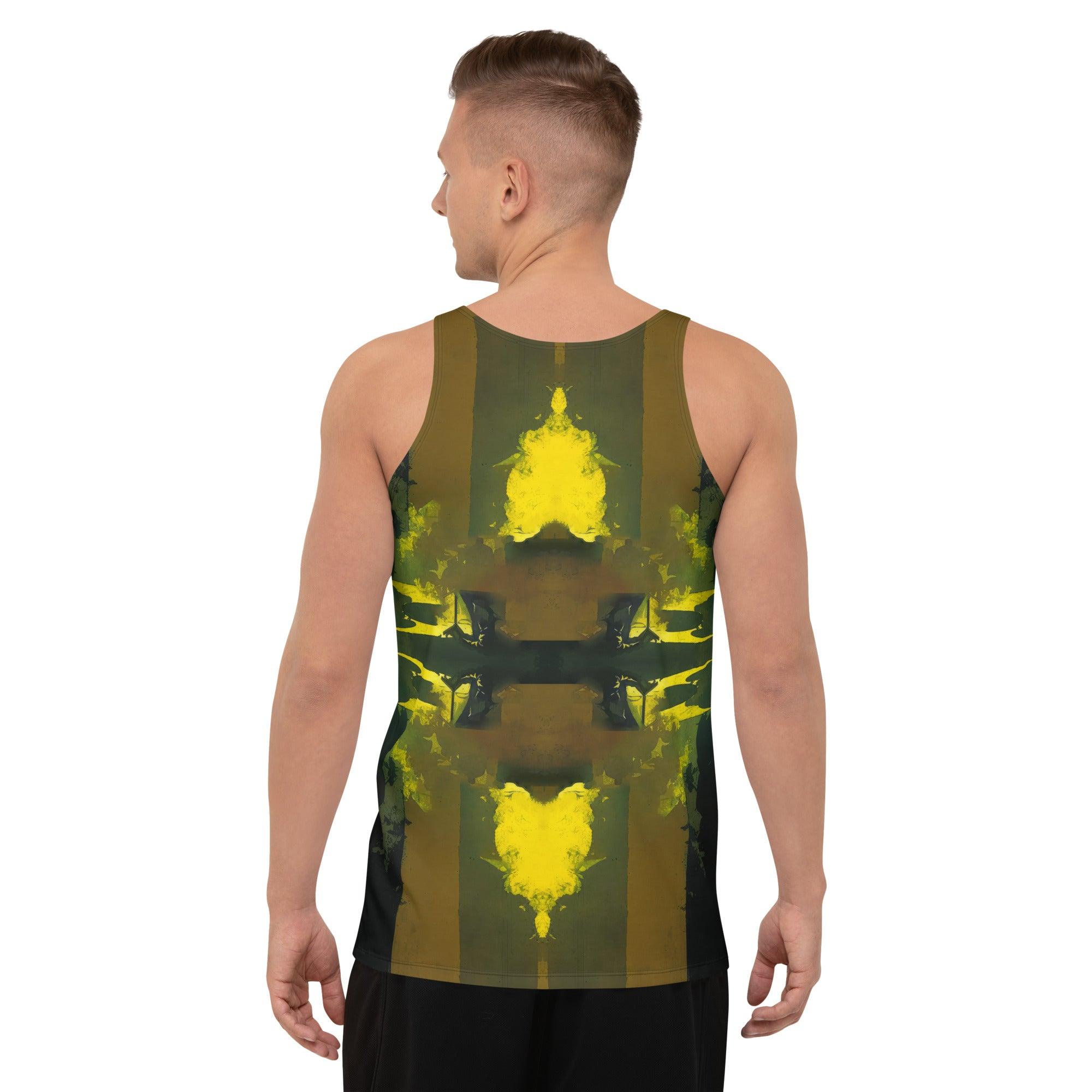Back view of NS 871 Men's Tank Top on model.