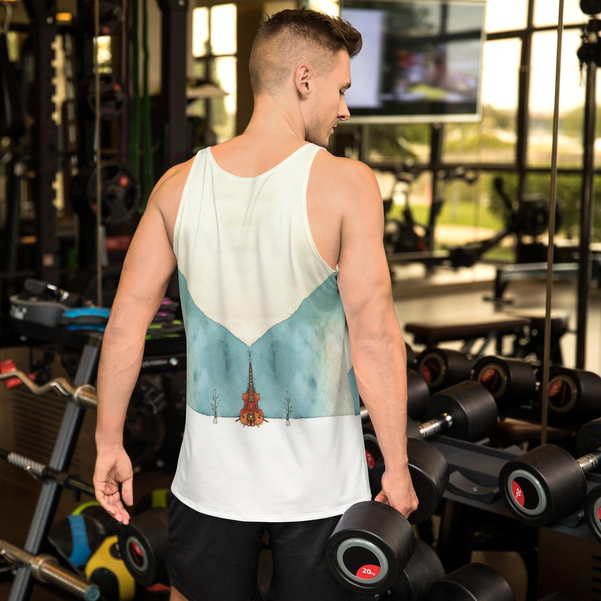 Side view of NS-976 Men's Tank Top - Sleek design for superior comfort