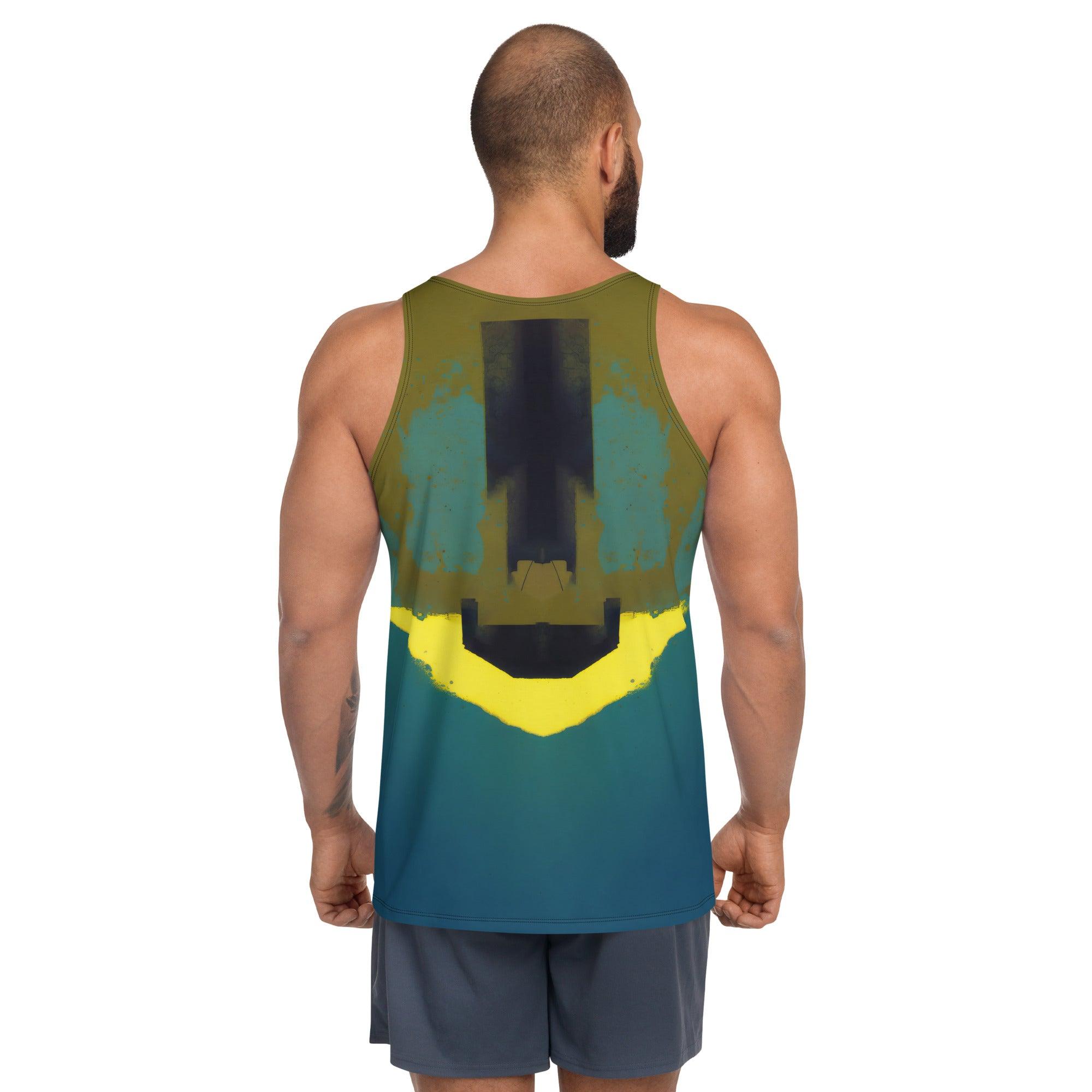 Lightweight and breathable SurArt 88 Men's Tank, combining performance and art for summer days.