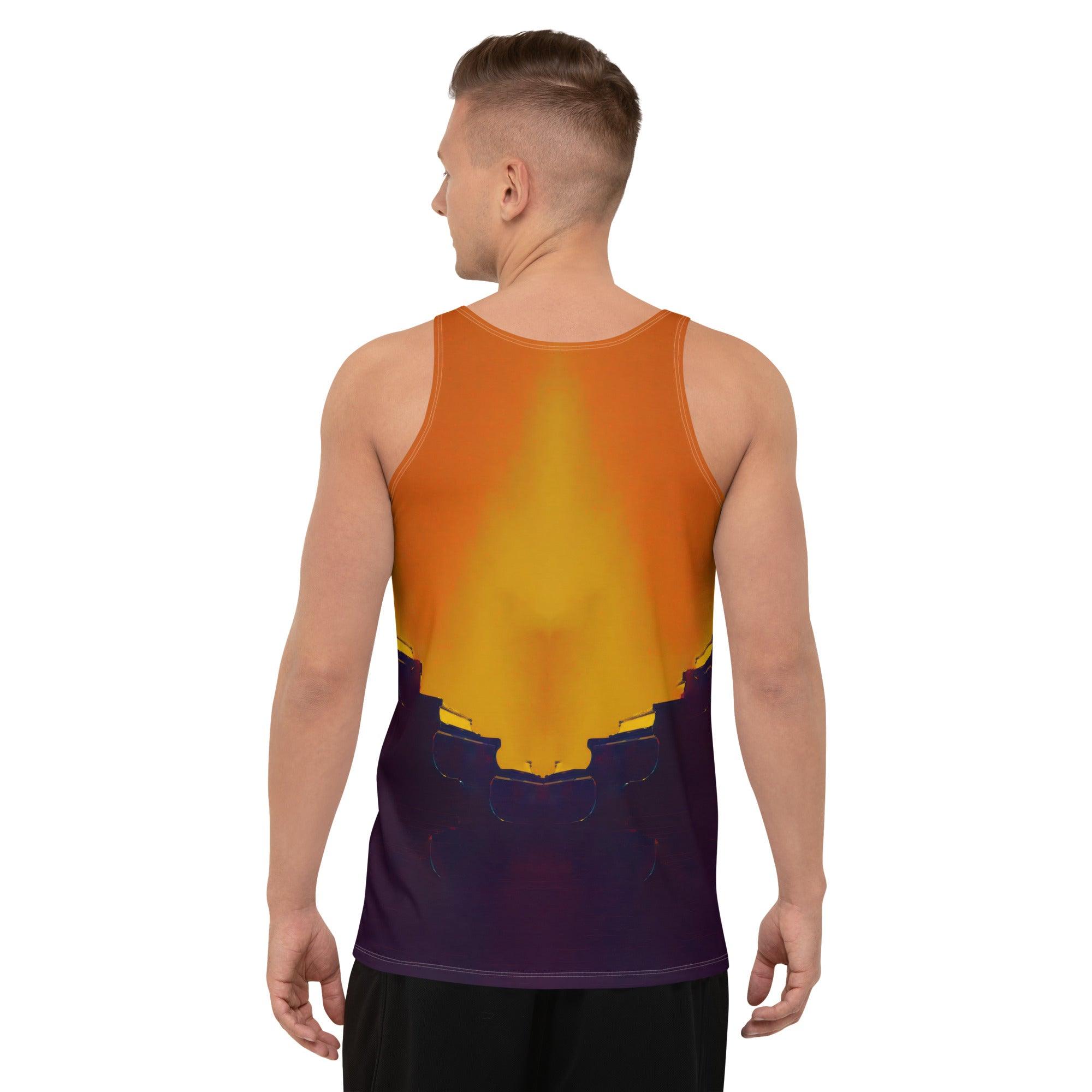 Stylish SurArt 93 Tank Top with original artwork, perfect for surfers who appreciate art.