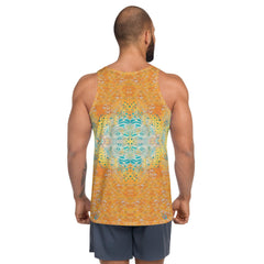 Eye-catching SurArt 1 34 Tank Top, blending artistic expression with surfwear comfort.