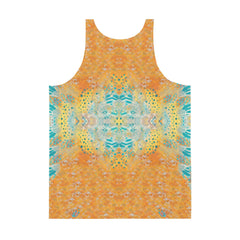 Durable SurArt 1 34 Tank Top featuring unique artwork, ideal for making a statement both on and off the beach.