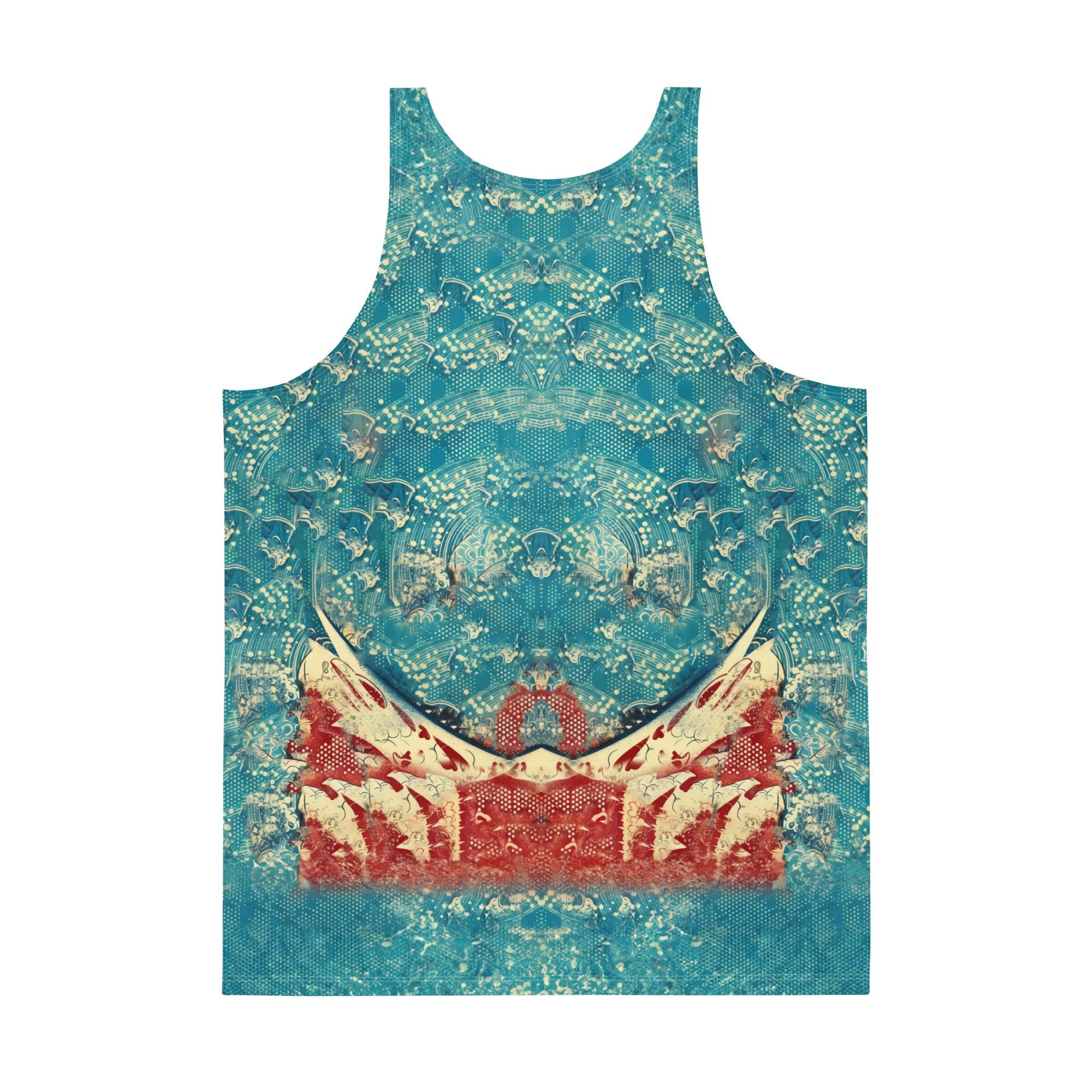 Dynamic SurArt 1 37 Tank Top, combining artistic flair with surf lifestyle for a standout look.