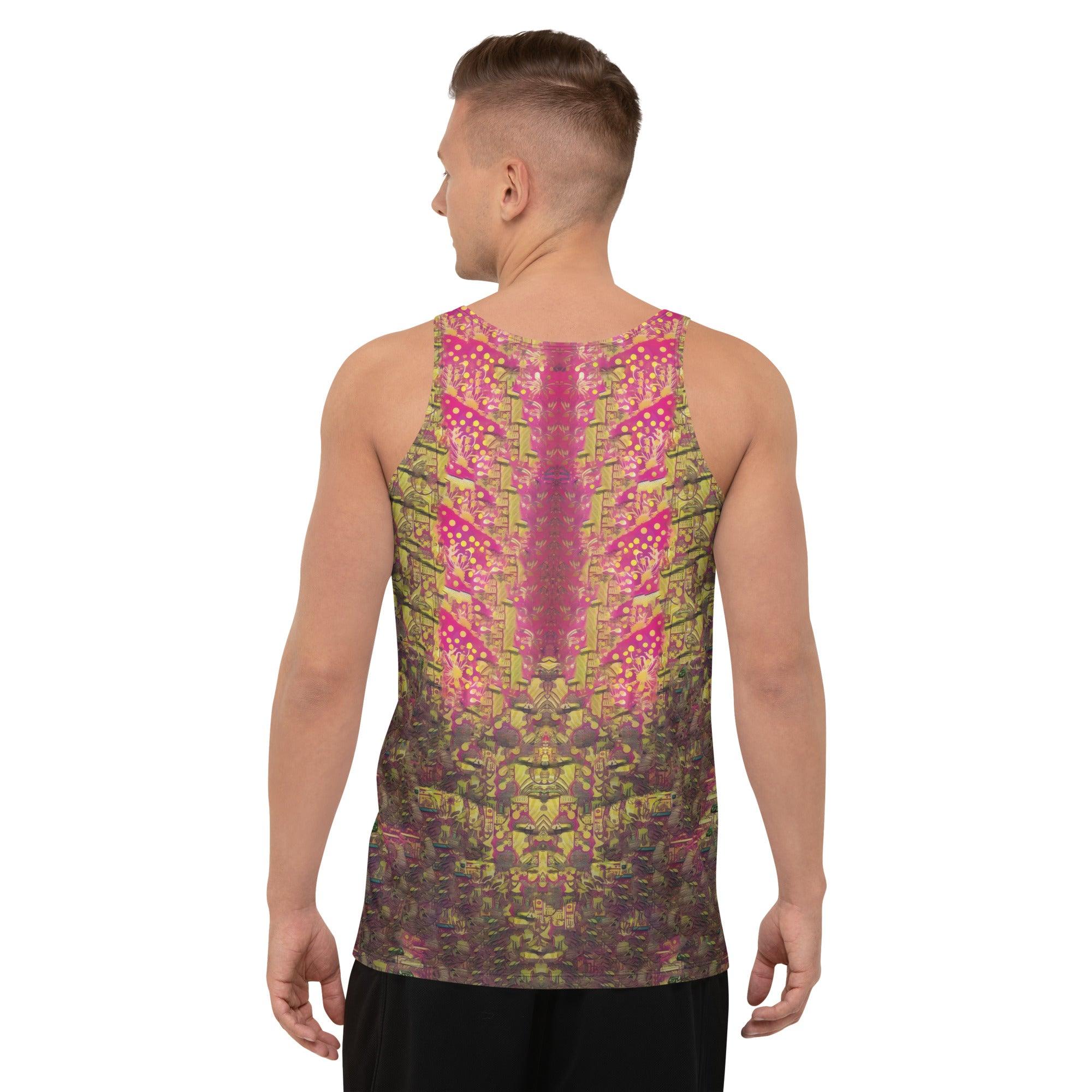 Unique SurArt 1 07 Tank Top design, showcasing the fusion of art and surf lifestyle for the modern man.