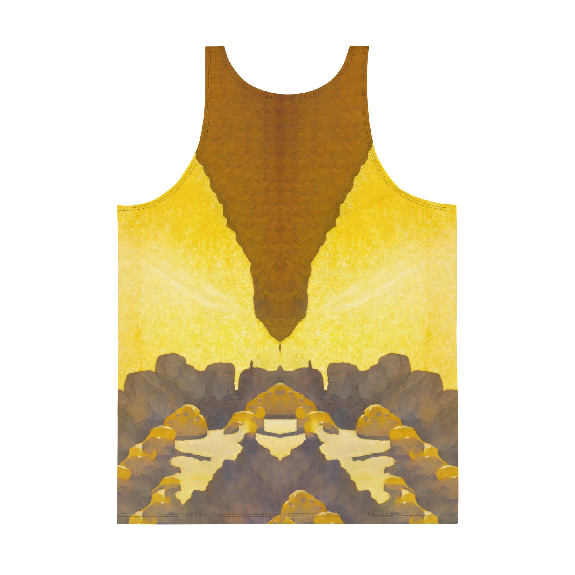 Eye-catching SurArt 104 Tank Top, blending comfort with innovative surf art for the modern enthusiast.