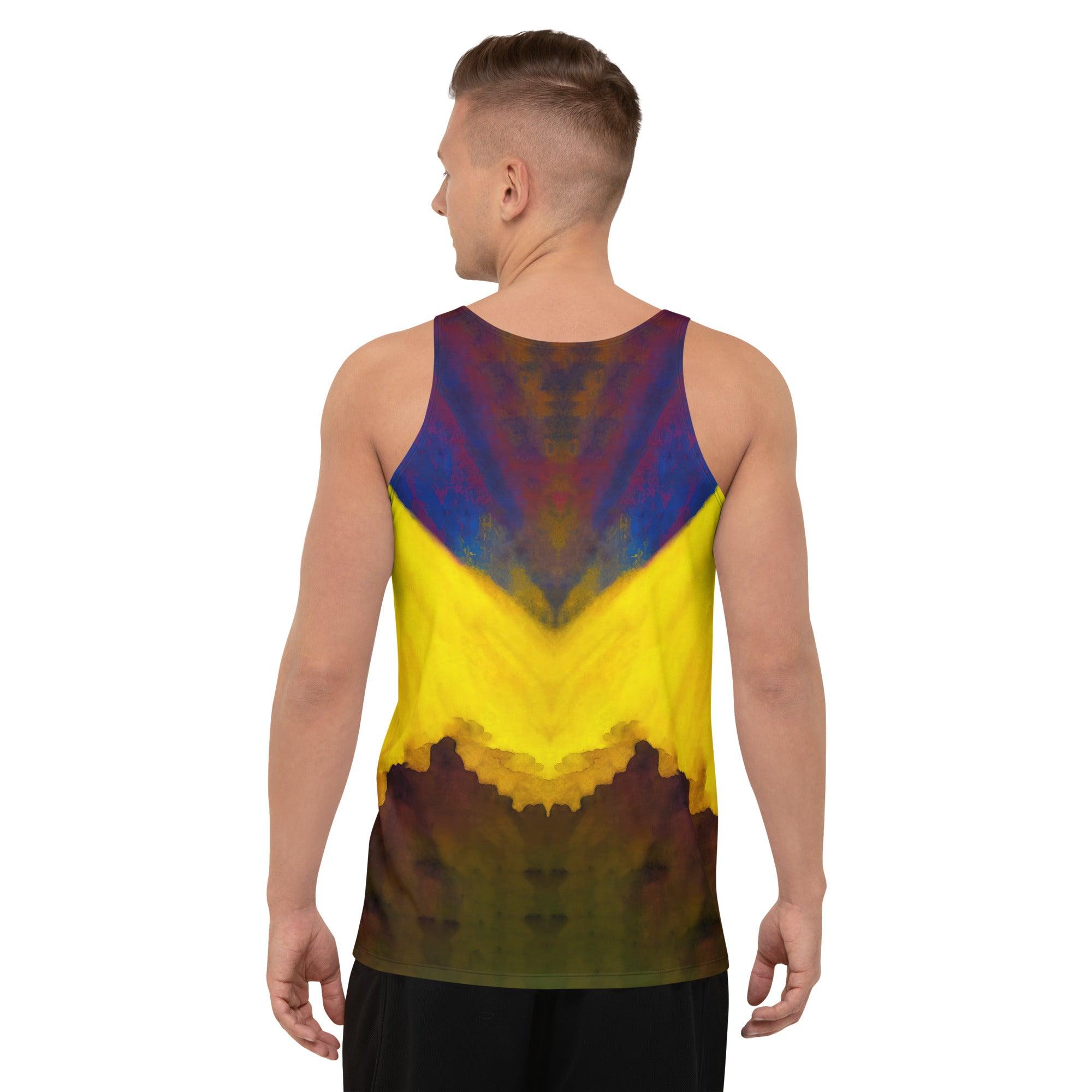 Comfortable and durable SurArt 106 Men's Tank, designed for those who celebrate art and the surf lifestyle.