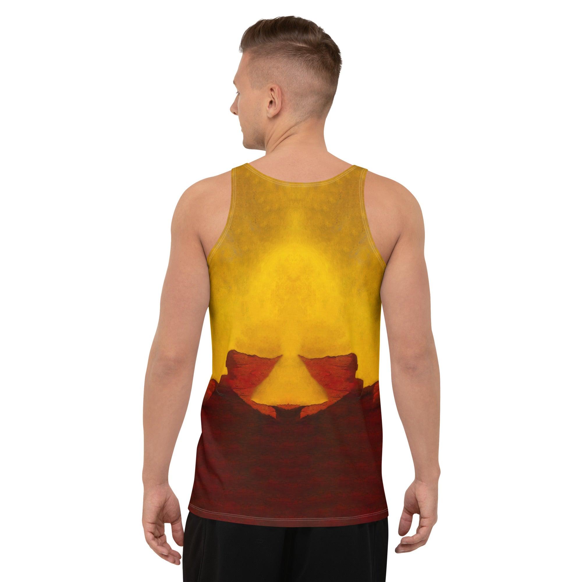 Elevate your wardrobe with the stylish and artistic SurArt 109 Tank Top, perfect for surf enthusiasts.