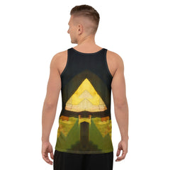 High-quality SurArt 114 Tank Top, merging artistic expression with the surfer's spirit.