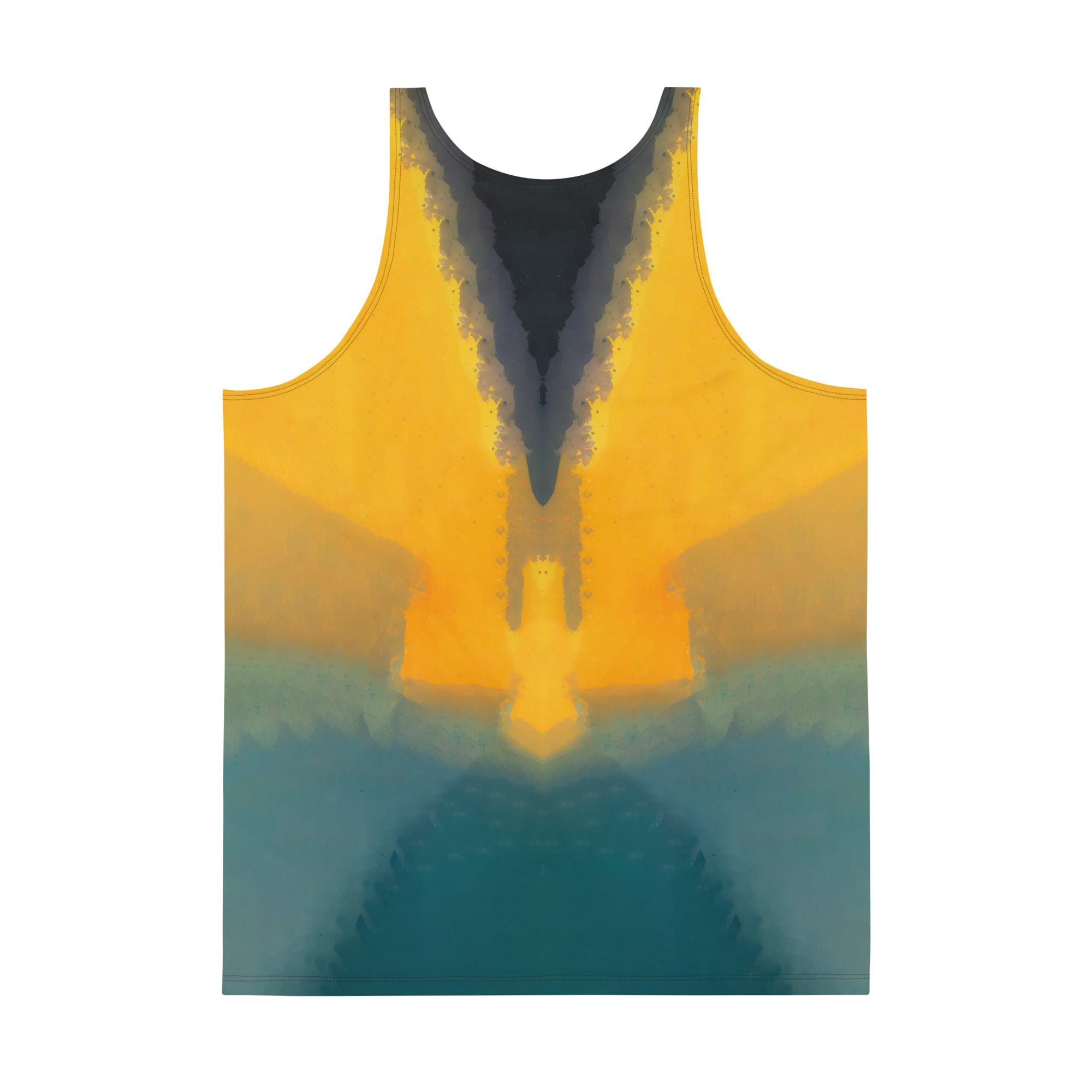 Stylish and versatile SurArt 121 Tank Top, merging artistic expression with surf lifestyle.