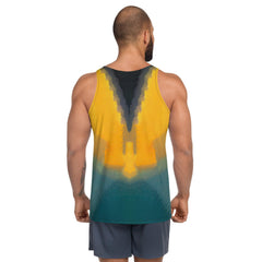 Fashion-forward SurArt 121 Men's Tank Top, embodying the spirit of surf art in every detail.