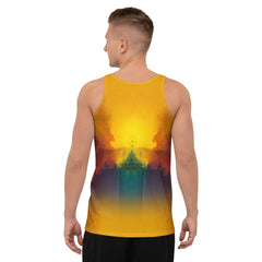 Premium SurArt 122 Men's Tank Top, combining durability with creative surf culture art.