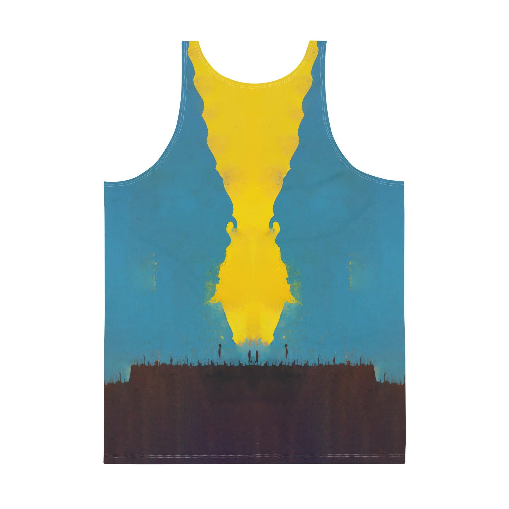 Bold and creative SurArt 123 Tank Top design, making a statement for those who value art and surf.