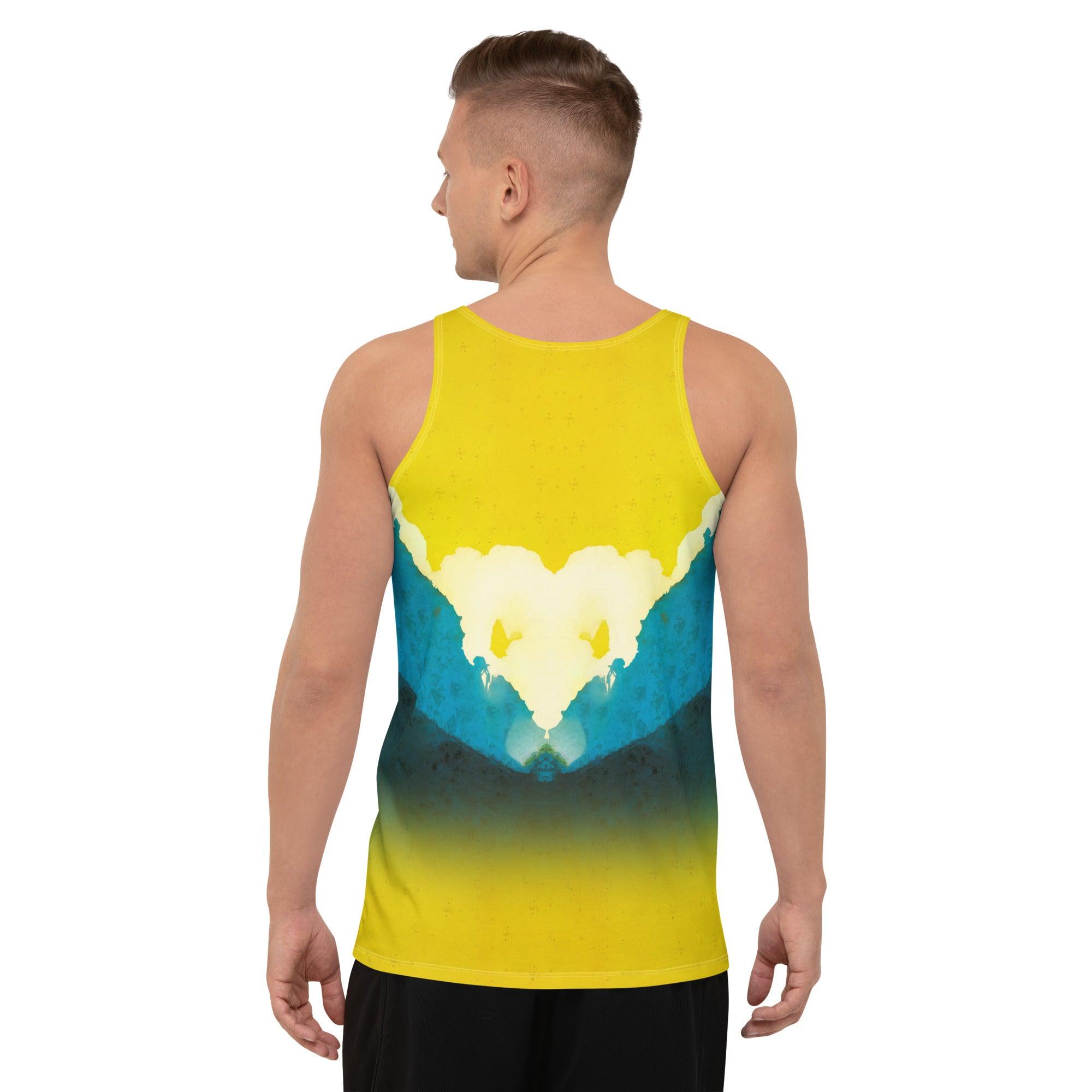 Stylish and comfortable SurArt 124 Tank Top, blending high-quality design with surf inspiration.