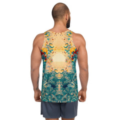 Men's Surfing Paradise All-Over Print Tank Top Embrace The Beach Vibes - Beyond T-shirts