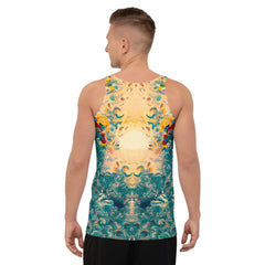 Men's Surfing Paradise All-Over Print Tank Top Embrace The Beach Vibes - Beyond T-shirts