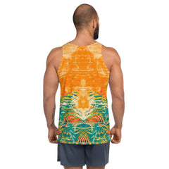 Surfing Soul All-Over Print Men's Tank Top Ride The Ocean's Rhythm - Beyond T-shirts