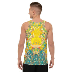 Men's Surfing Bliss All-Over Print Tank Top Embrace The Coastal Vibe - Beyond T-shirts