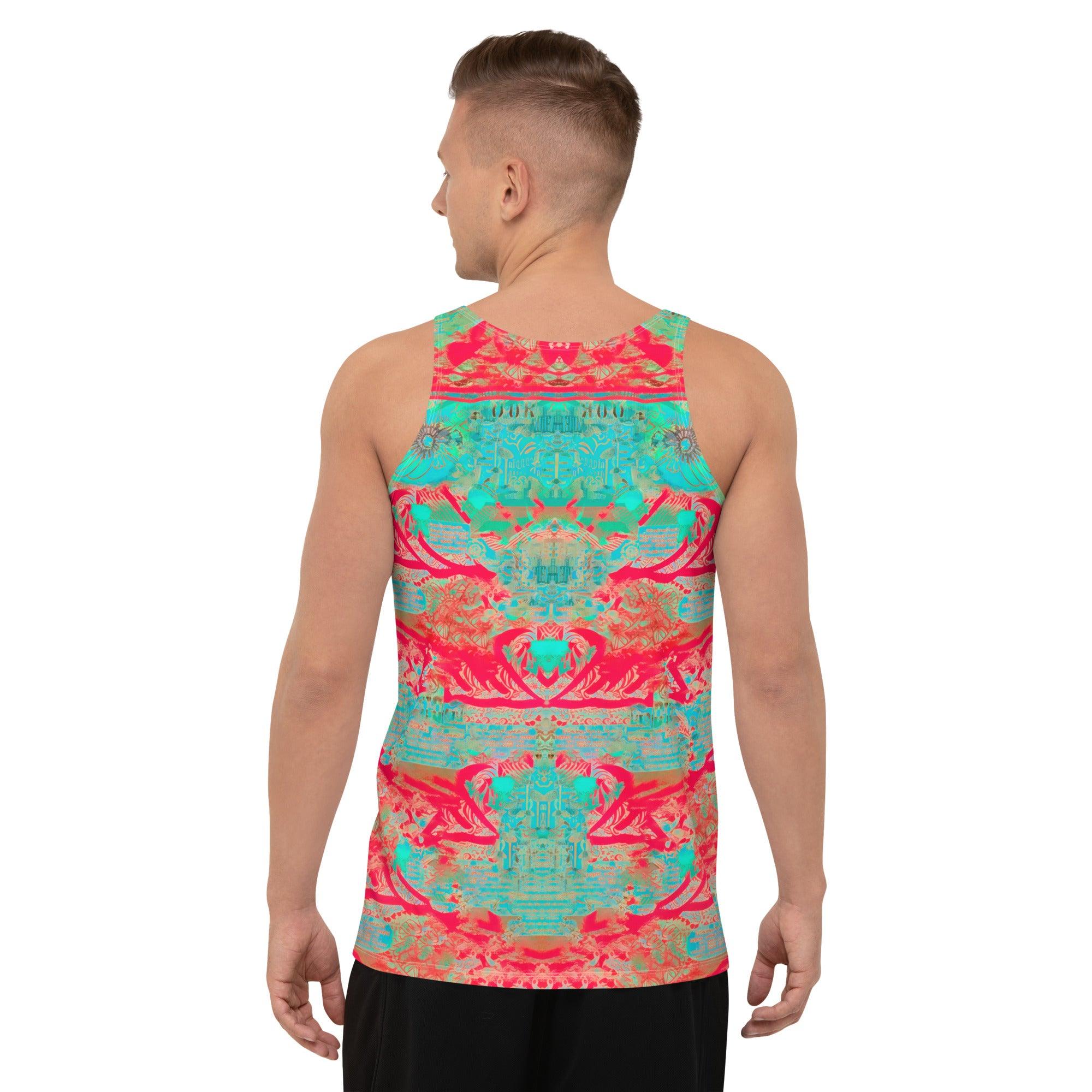 Coastal Harmony Men's All-Over Print Tank Top - Beyond T-shirts