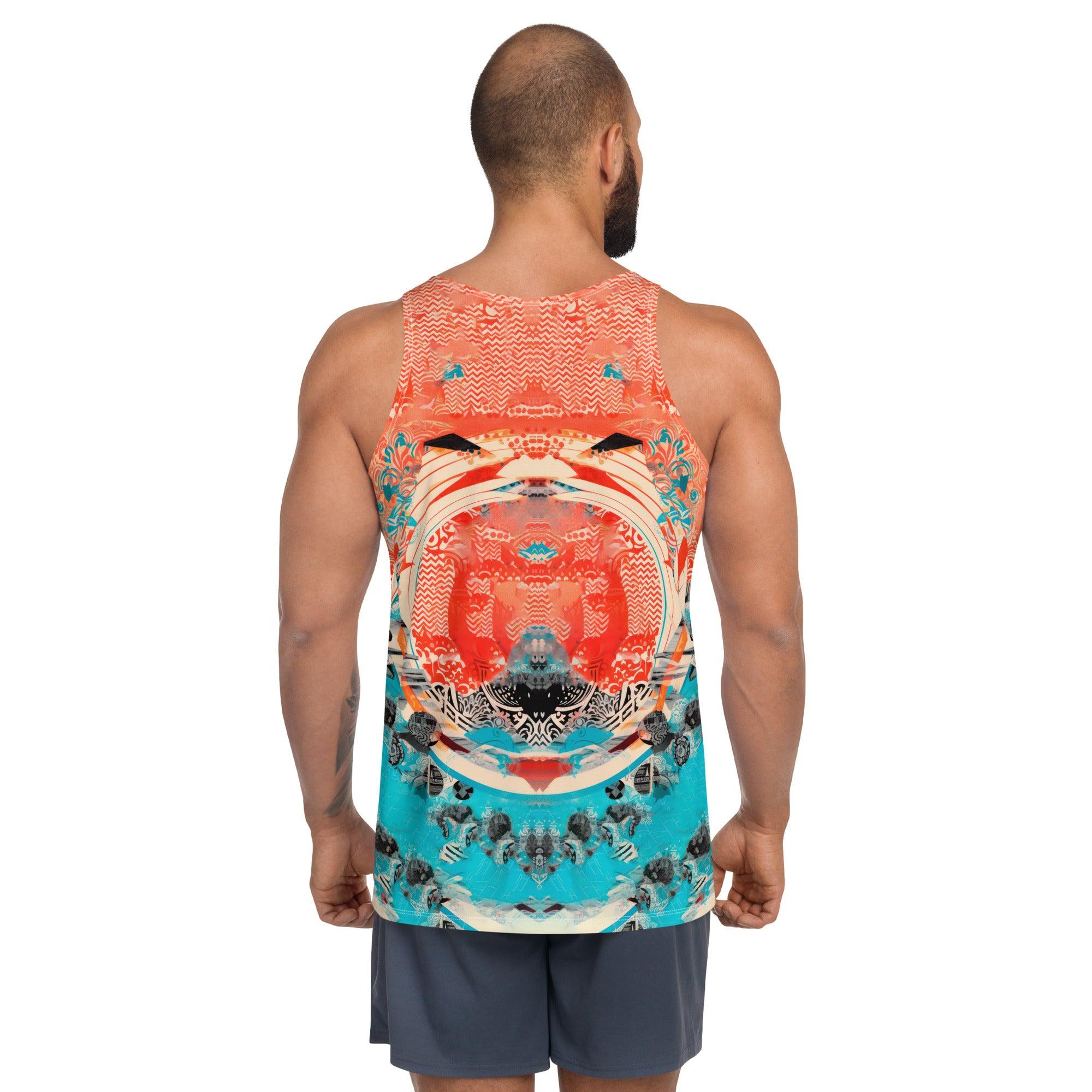 Aquatic Serenade All-Over Print Tank Tee - Beyond T-shirts