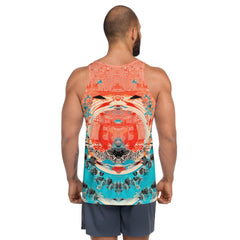 Aquatic Serenade All-Over Print Tank Tee - Beyond T-shirts