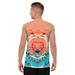 Aquatic Serenade All-Over Print Tank Tee - Beyond T-shirts