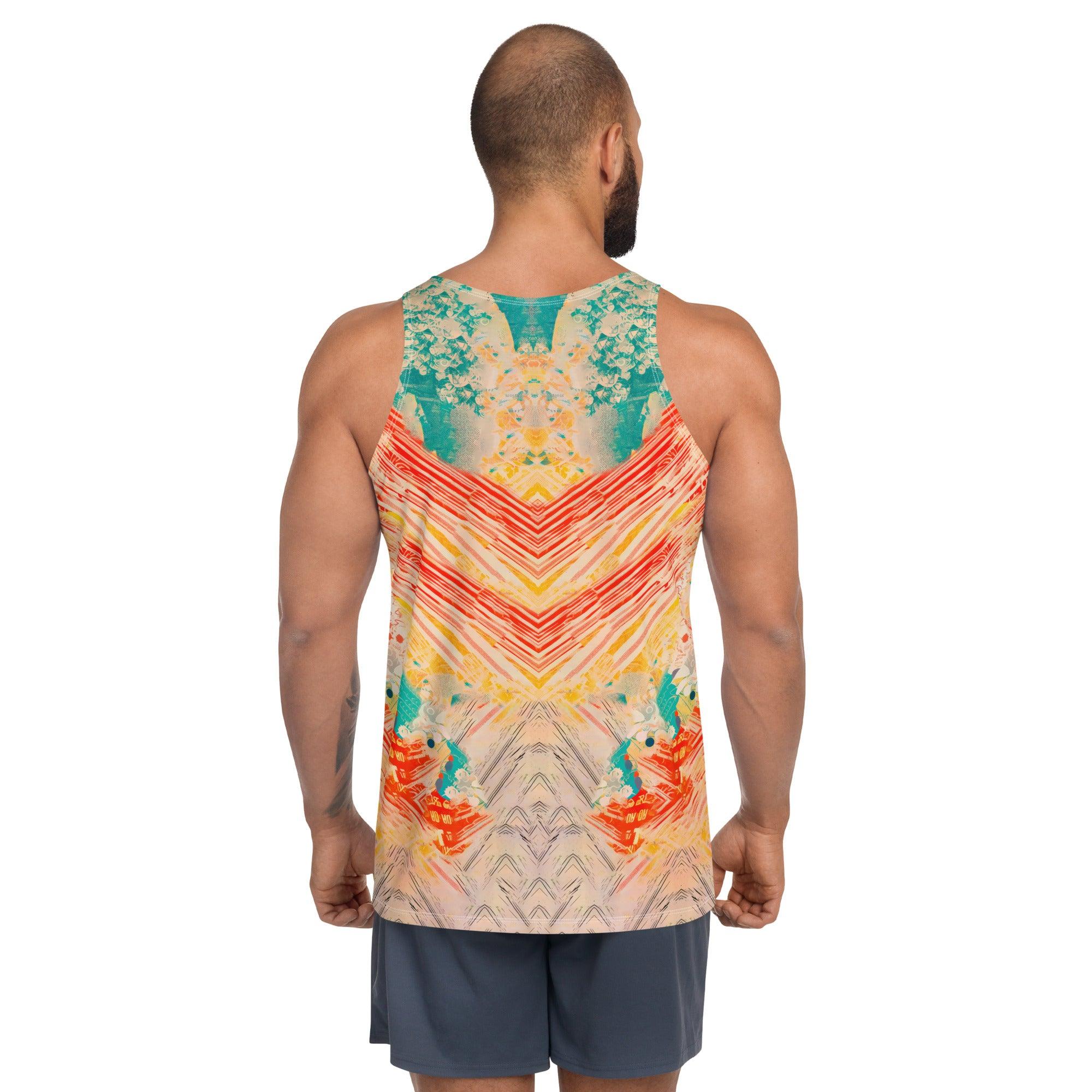 Coastal Adventure Awaits Men's All-Over Print Tank Top - Beyond T-shirts