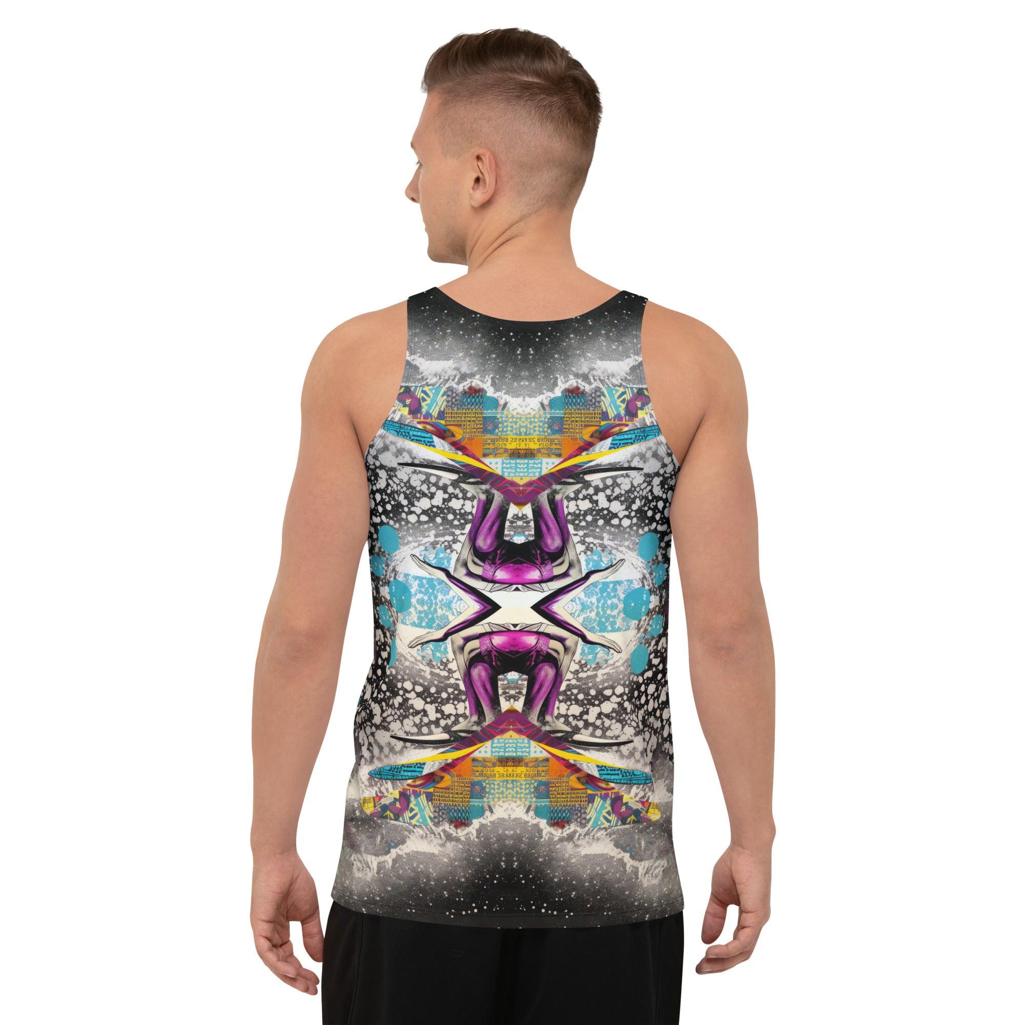 Sunset Surfer Tank Top For Men - Beyond T-shirts