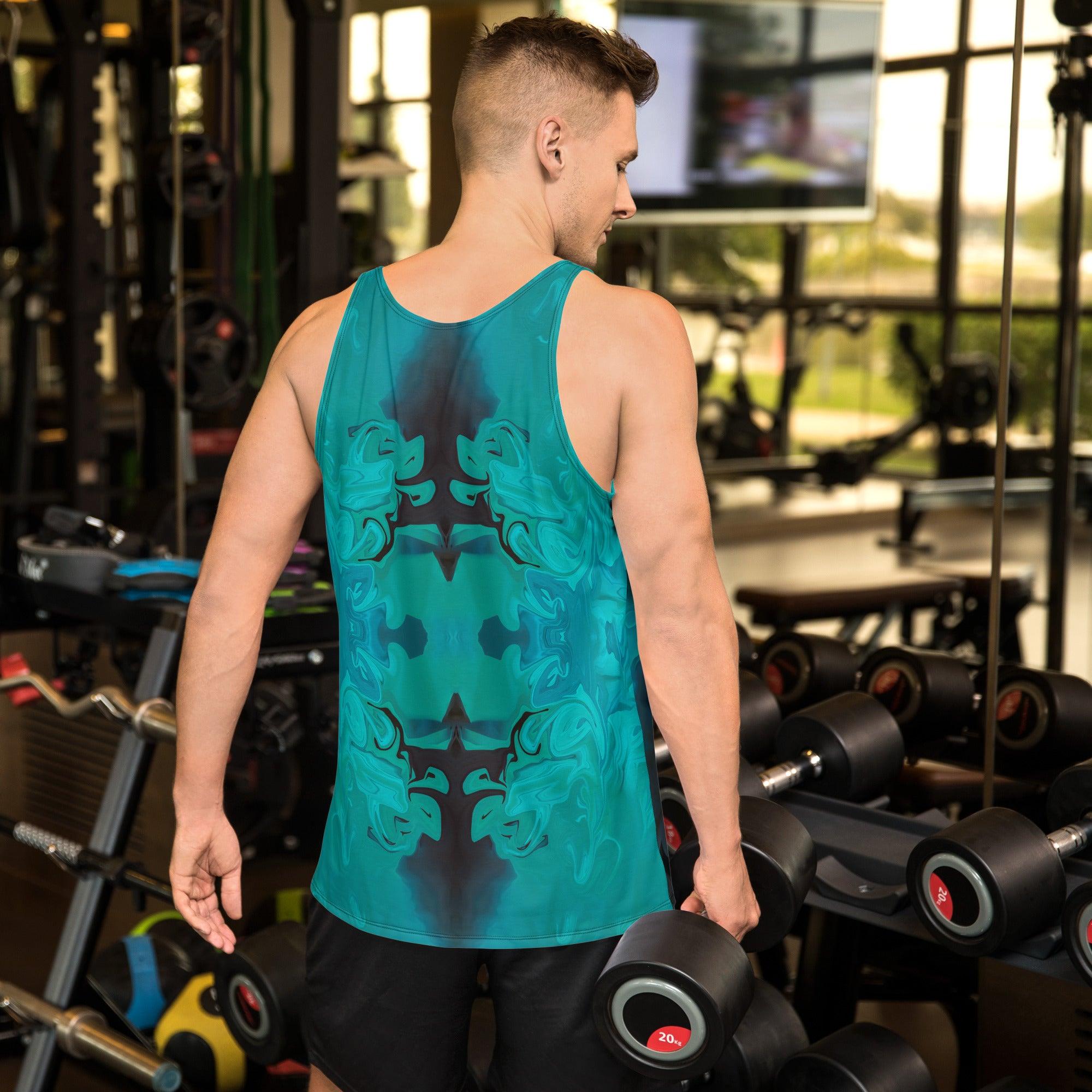 Retro Neon All-Over Print Men's Tank Top - Beyond T-shirts