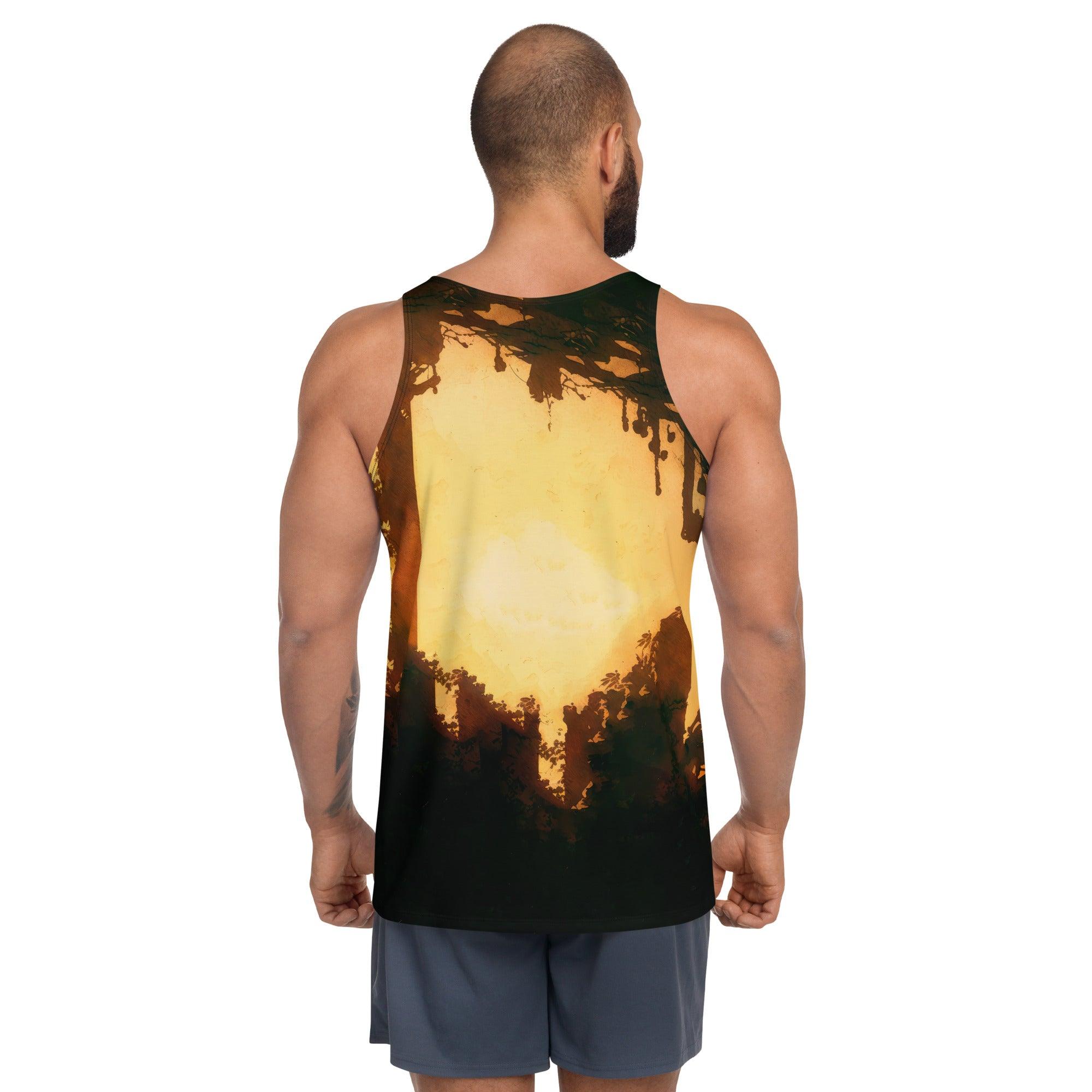 Music Vibes All-Over Print Tank Top for Men - Groove On! - Beyond T-shirts