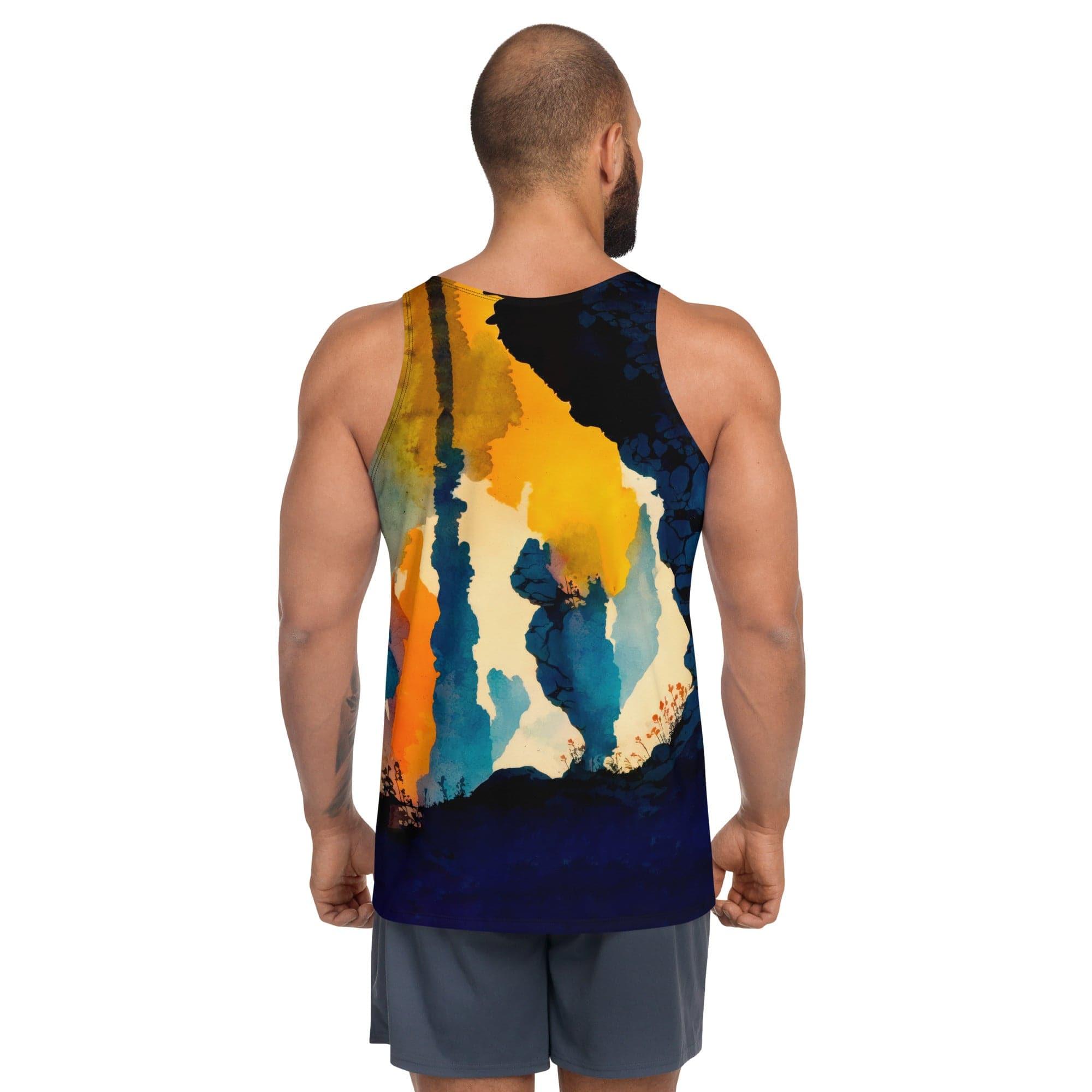 Rock Your Style: Men's Music Pattern Tank Top - Beyond T-shirts