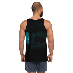 Symphony of Style: Men's All-Over Music Print Tank - Beyond T-shirts