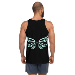 Modern Minimalist Chic Men's All-Over Print Tank Top - Beyond T-shirts