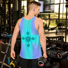 Street Style Canvas All-Over Print Men's Tank Top - Beyond T-shirts