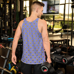 Monochromatic Mirage All-Over Print Men's Tank Top