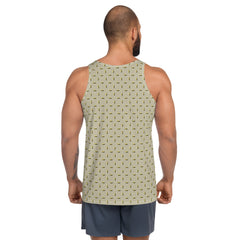 Subdued Geometry All-Over Print Men's Tank Top