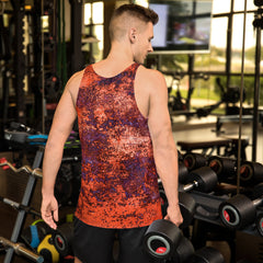 Rustic Elegance All-Over Print Men's Tank Top