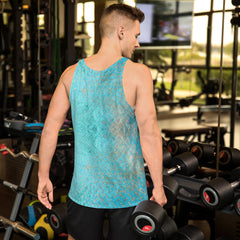 Silk Elegance Texture Men's Tank Top