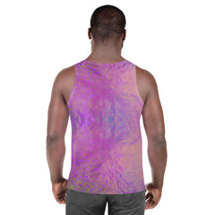 Plush Pinstripe Texture Men's Tank Top