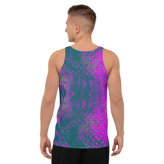 Plush Chevron Texture Men's Tank Top