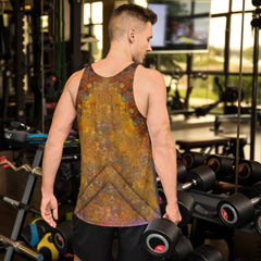 Hipster Dog All-Over Print Men's Tank Top