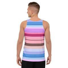 Fiesta Fiesta Colorful Stripe All-Over Print Men's Tank Top