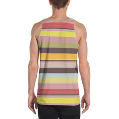 Neon Dreams Colorful Stripe All-Over Print Men's Tank Top