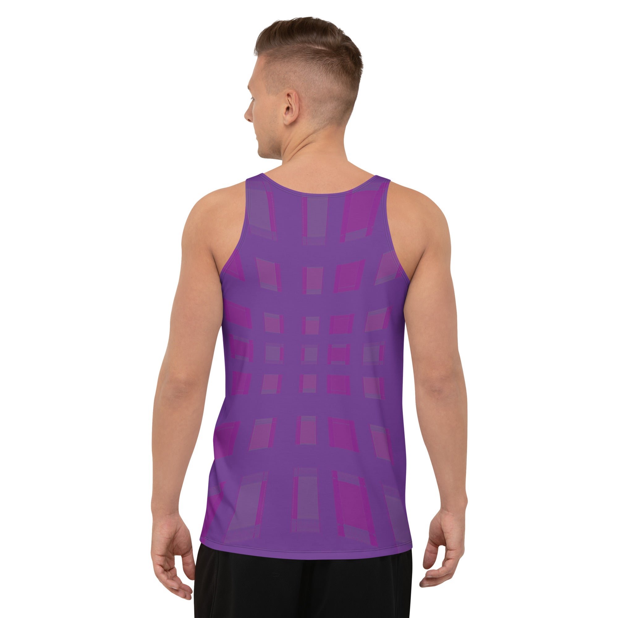 Close-up of Urban Maze Men's Tank Top fabric detail