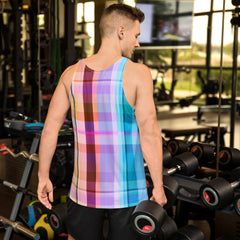 Make a statement in the Prism Burst tank, where fashion meets a kaleidoscope of colors for the ultimate summer vibe.