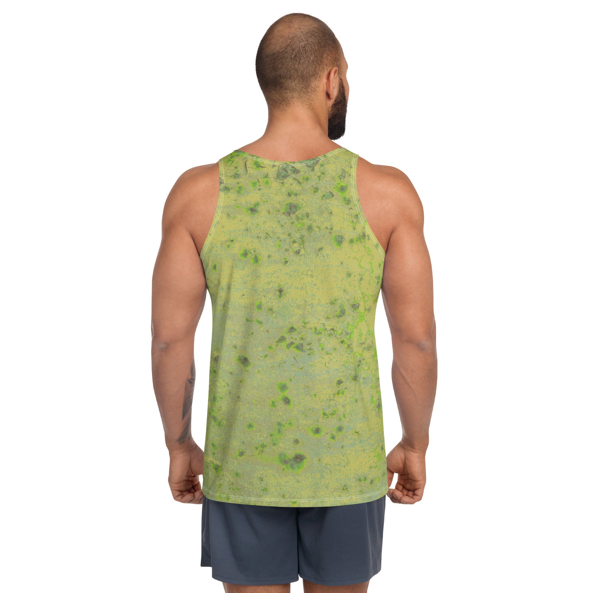 Men's Tank Top with Eye-Popping Psychedelic Burst Pattern