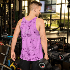 Men's Tank Top with Modern Pixelated Design