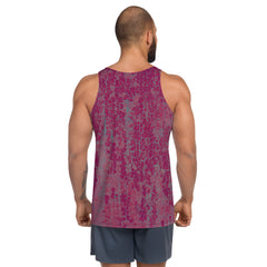 Colorful Rainbow Stripes on Men's Fashion Tank Top