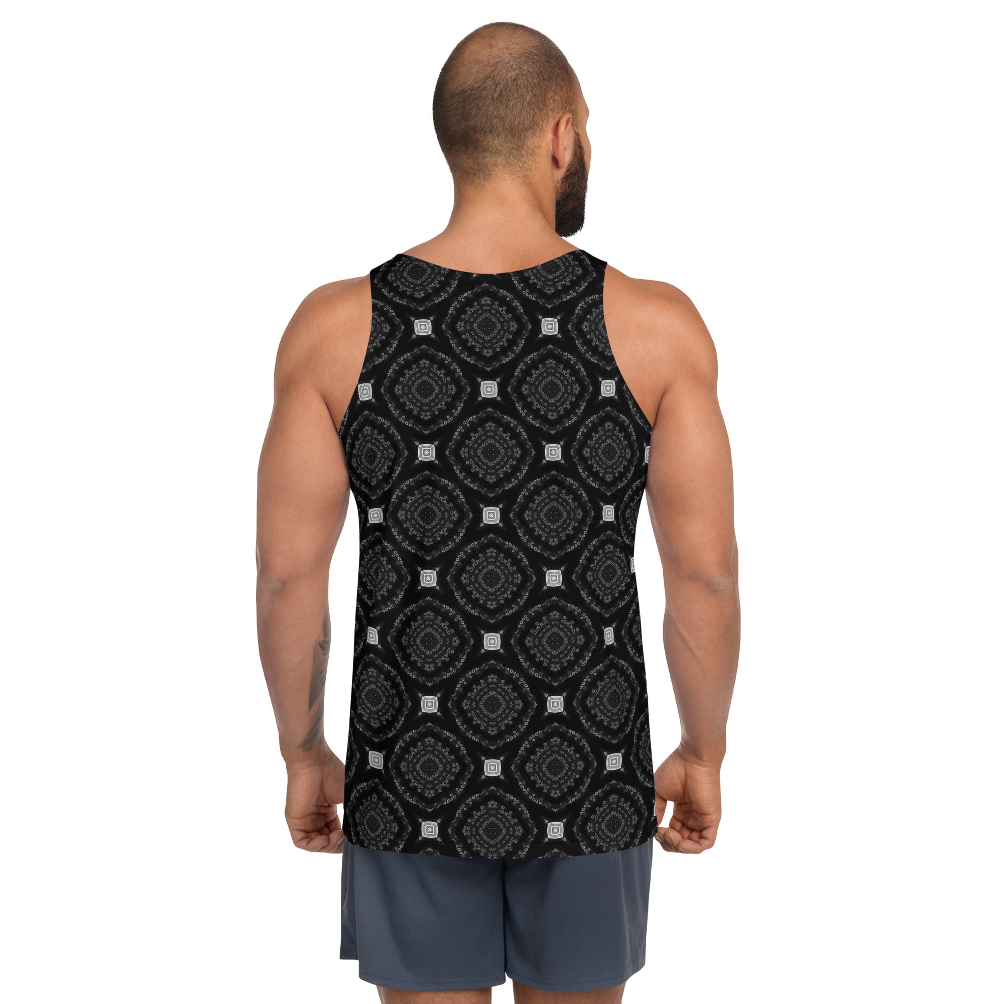 Stylish men's tank top with classic comic artwork